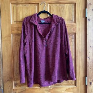 Maroon 1/4 zip